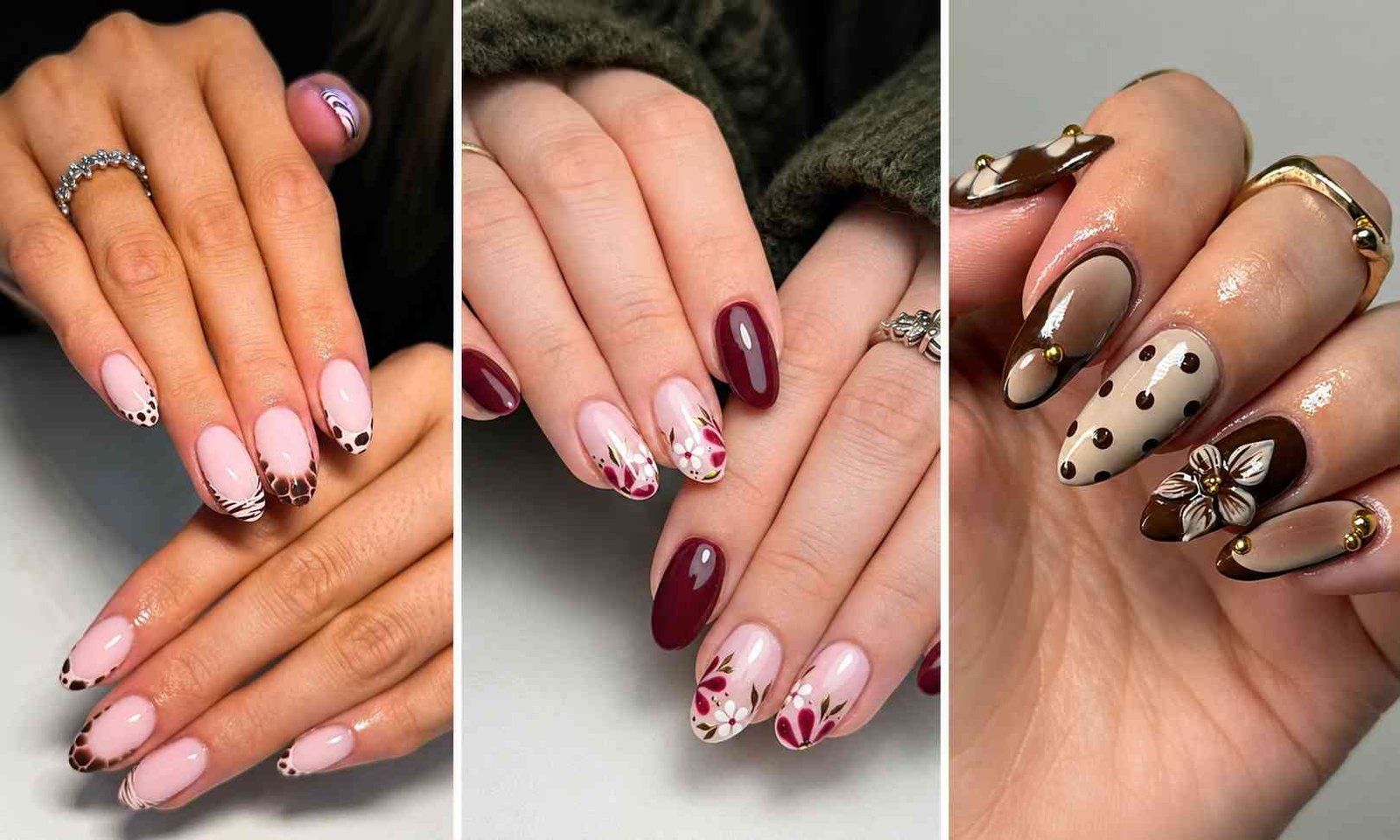 37 Early Autumn Nail Designs That’ll Make You Dump Your Summer Mani From Warm Florals to Burgundy Swirls