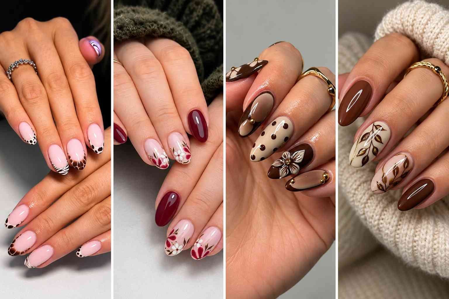 37 Early Autumn Nail Designs That’ll Make You Dump Your Summer Mani From Warm Florals to Burgundy Swirls