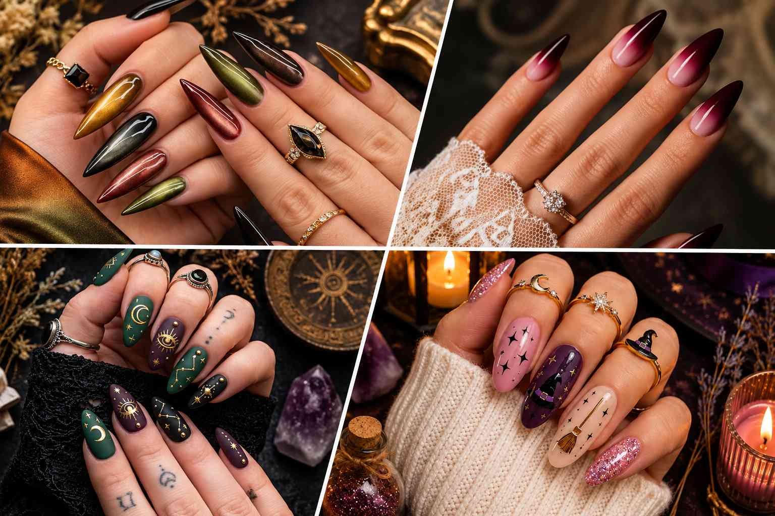 Witchy Halloween Nails: 21 Dark and Wearable Ideas